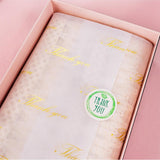 100 Sheets White With Gold Thank You Tissue Paper Bulk,20" X 14",Golden Thanks You Tissues Paper For Packaging And Gift Bags,Small Business