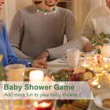 Baby Shower Games, Greenery Don'T Say Baby Baby Shower Game,1 Sign And 50 Mini Clothespins, Baby Shower Decoration