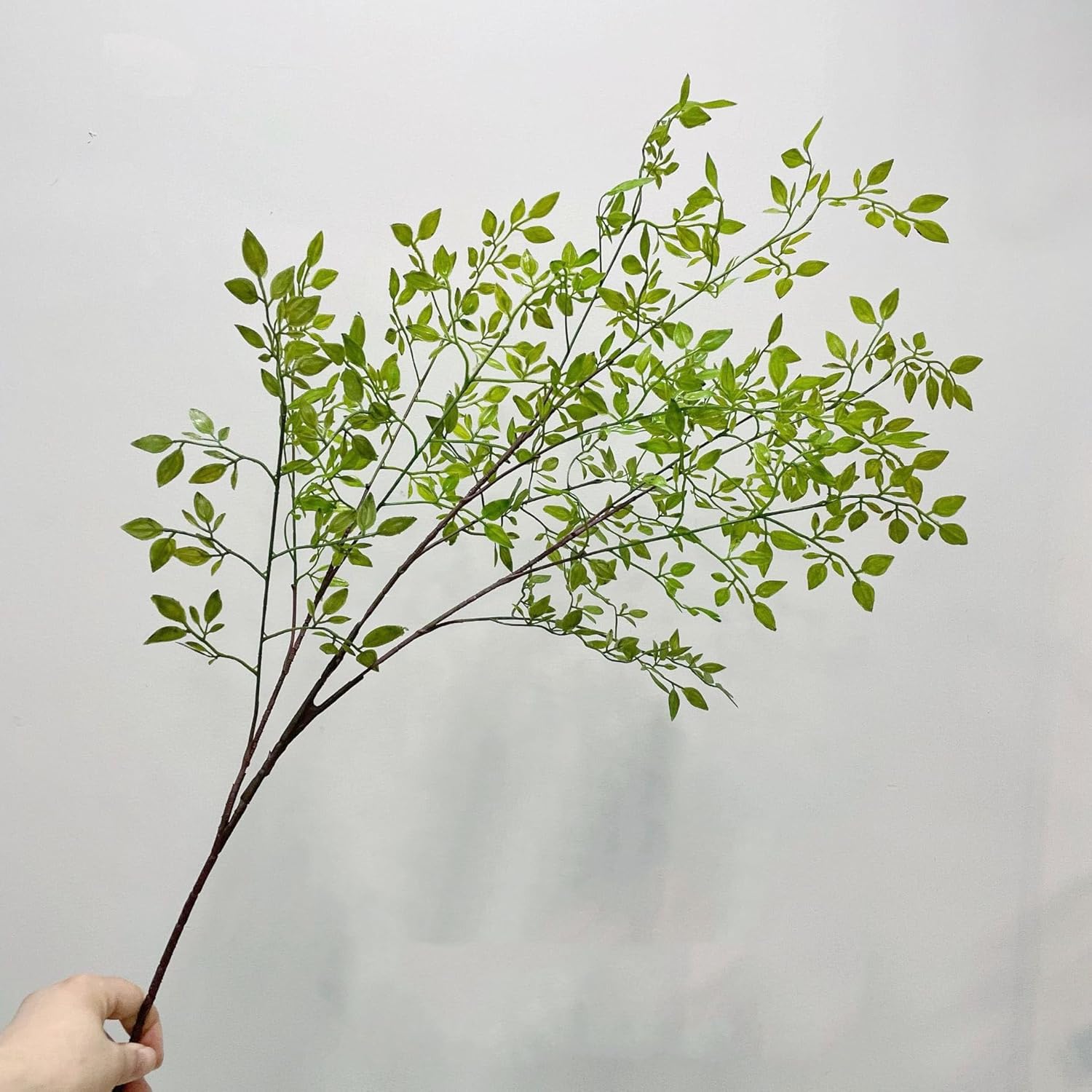 41.3" Real Touch Leaf Artificial Eucalyptus Branches Stem Faux Eucalyptuses Wedding Bouquet Centerpiece Home Decor (3Pcs)