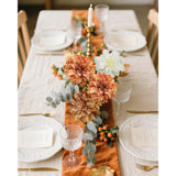 6Pcs Artificial Dahlia Flowers, 23.5" Long Stems Silk Flowers With 5" Blooms,Fake Flowers For Wedding Floral Bouquet,Diy Home Décor(Yellow)