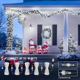 200 Led White String Christmas Lights Outdoor Indoor, 66Ft Connectable Stronger Clear Wire, Twinkle Fairy Lights Plug In