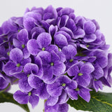 5Pcs Hydrangea Artificial Flowers Real Touch 20 Inch Lifelike Hydrangea Flower For Home Wedding Office Party Living Room Decoration (Purple#2)