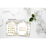 Baby Shower Games For Boys Or Girls - Who Is My Mama Baby Shower Game - Floral Greenery Gender Reveal Party/Baby Bump Party Supplies Activities - Pack Of 30 Game Cards(A03)