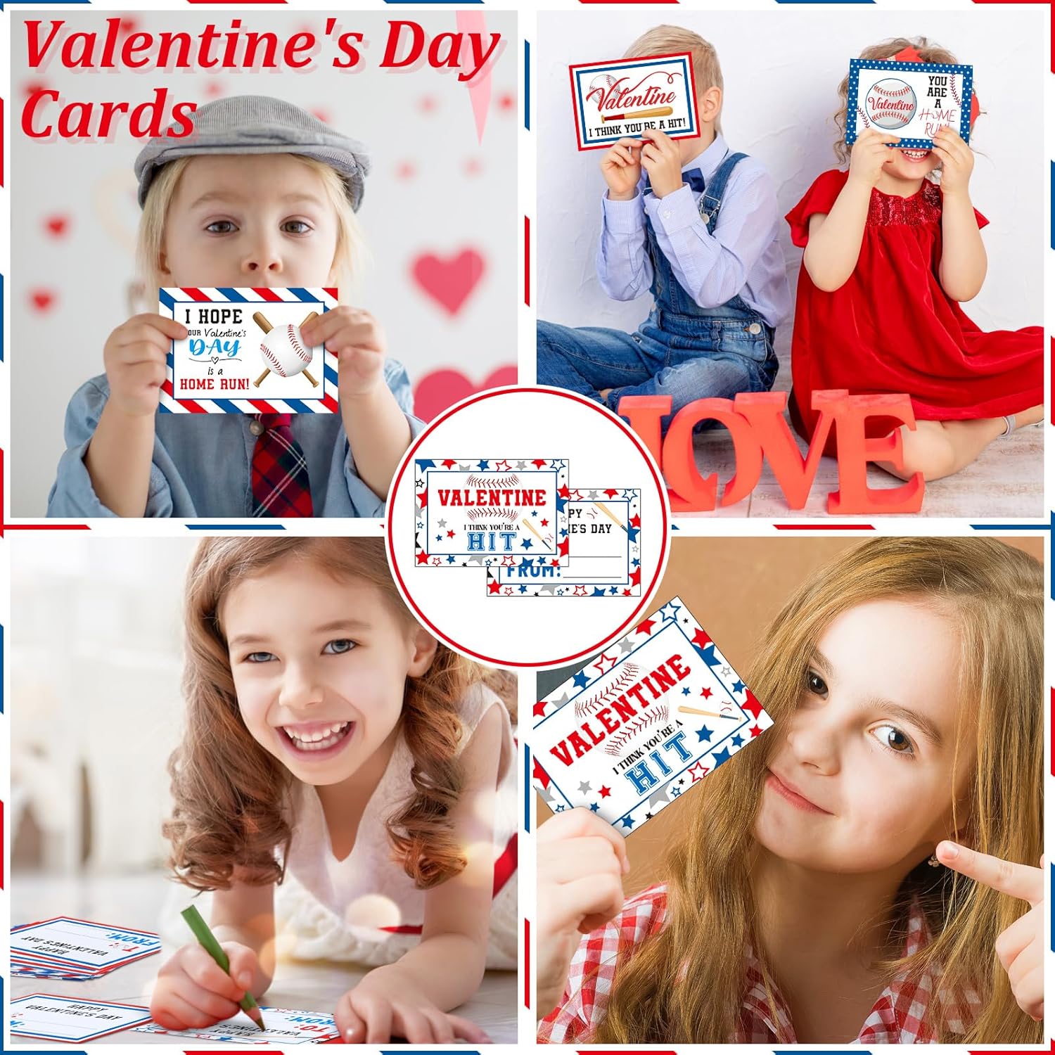 36 Sets Valentine'S Day Baseball Cards Bulk Valentines Exchange Gift Cards With Envelopes For Valentine Exchange Gift Next Level Friend Themed Party Supplies