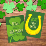 St. Patrick'S Day Card Pack / 5" X 7" Illustrated Shamrock St. Patty'S Cards With White Envelopes / 12 Full Color Lucky Leprechaun Greeting Cards/Made In The Usa