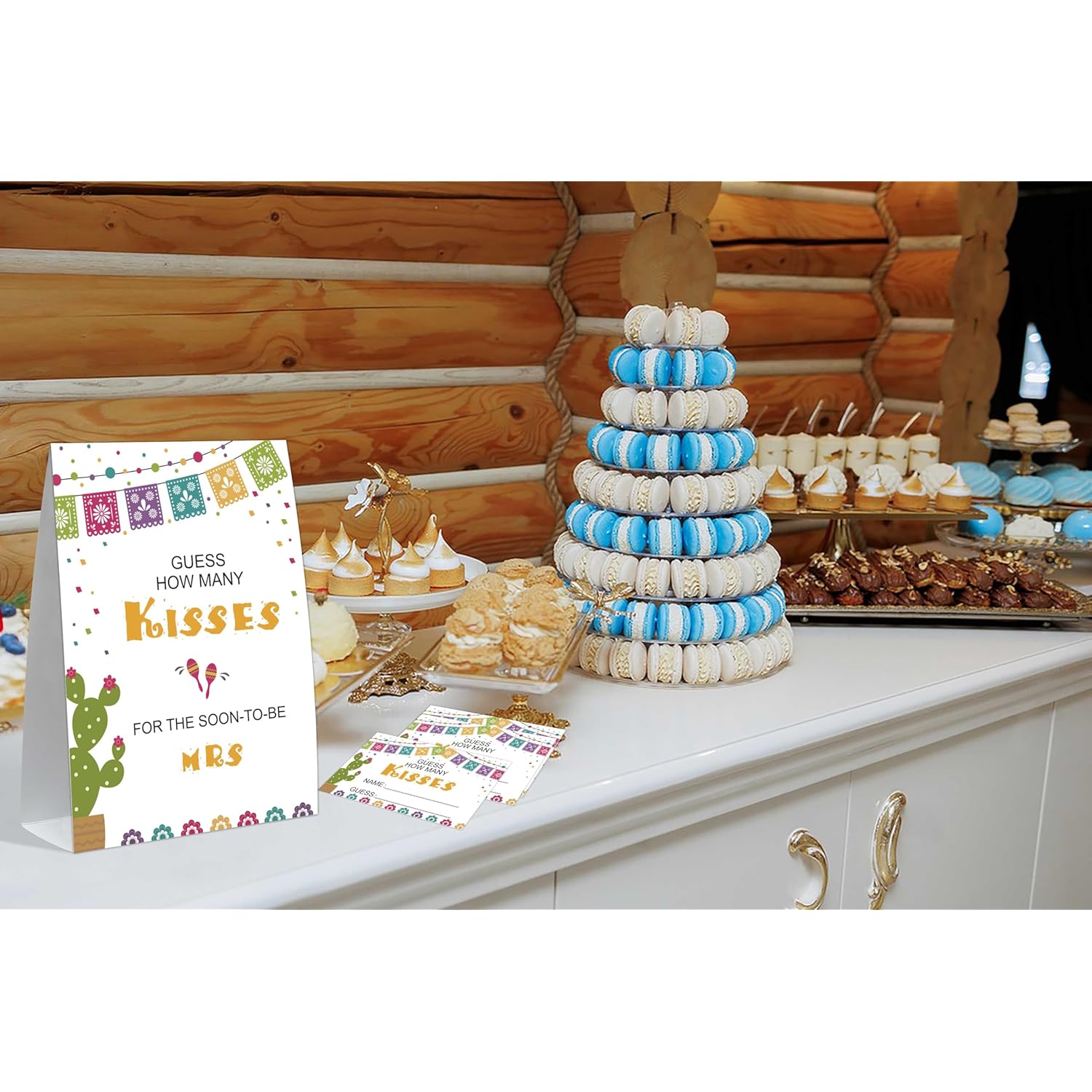How Many Kisses Bridal Shower Game, Cactus Bridal Shower Sign And 50 Cards, Bridal Games For Showers, Engagement Party Games, Wedding Shower Decor, Bridal Shower Gifts For Couples,6
