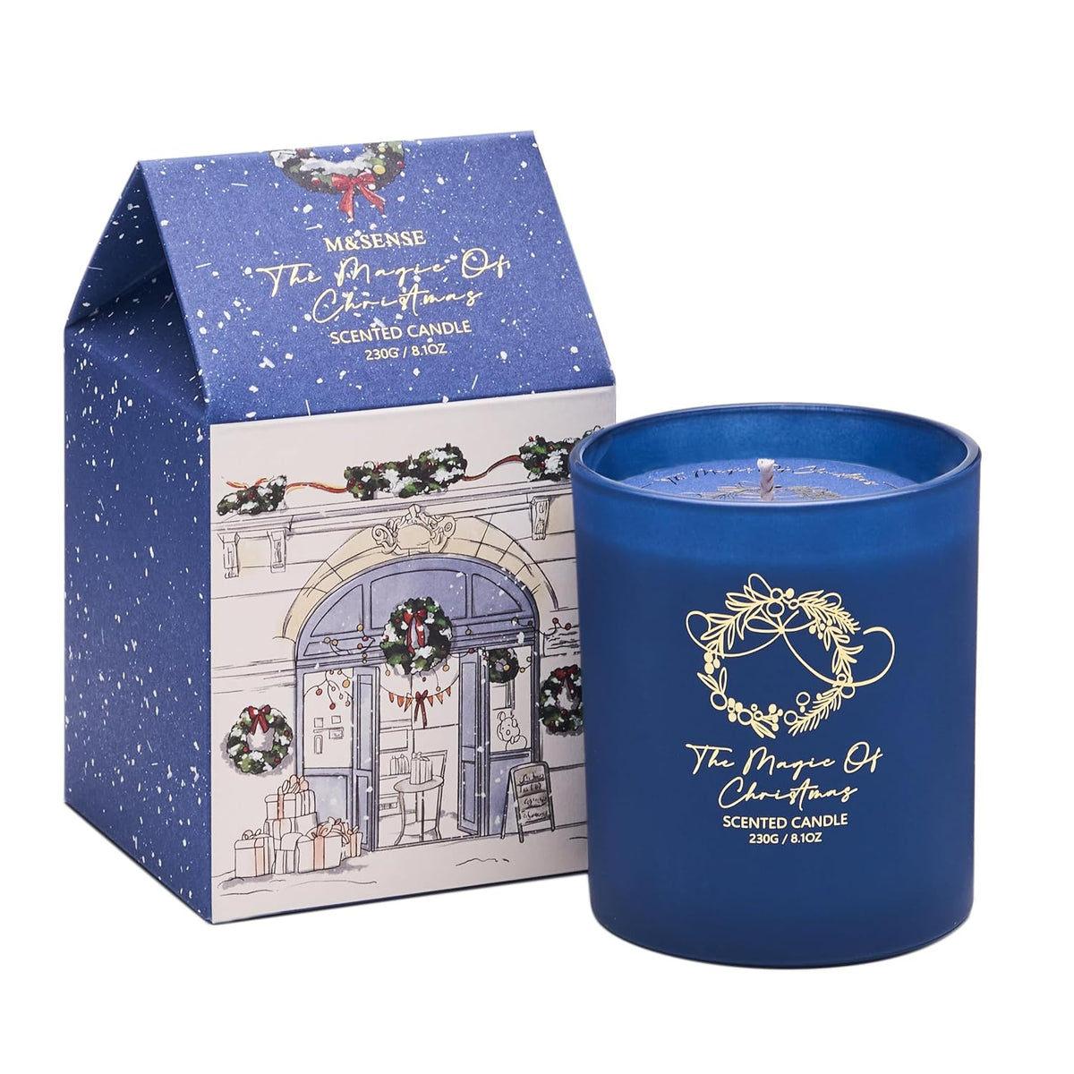 Christmas Holiday Candle - The Magic Of Christmas Scent, 8.1Oz Soy Wax, Ideal Winter Home Decor Gift For Women And Men