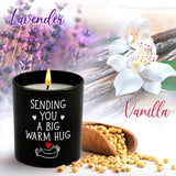 Get Well Gifts For Women Men - Long Lasting Vanilla Lavender Scented Candle 10 Oz - Birthday Inspirational Get Well Soon Thinking Of You Sympathy Encouragement Gifts For Women Friends