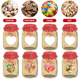 50 Pack Valentines Cards For Kids - 50 Pack Mason Jar - Fun Exchange Cards For Boys And Girls, Classroom Party Favors, Toddler School Gifts (Candy Not Included)