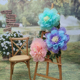 Pastel 20 Inch Giant Paper Chrysanth Flower For Nursery Wall Birthday Party Wedding Decor Easter Decor Floral Backdrop Pack Of 3