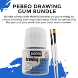 Pebeo Drawing Gum Made In France - Masking Fluid For Watercolor Painting And Various Art Projects - Bundled With Applicator Brush Set