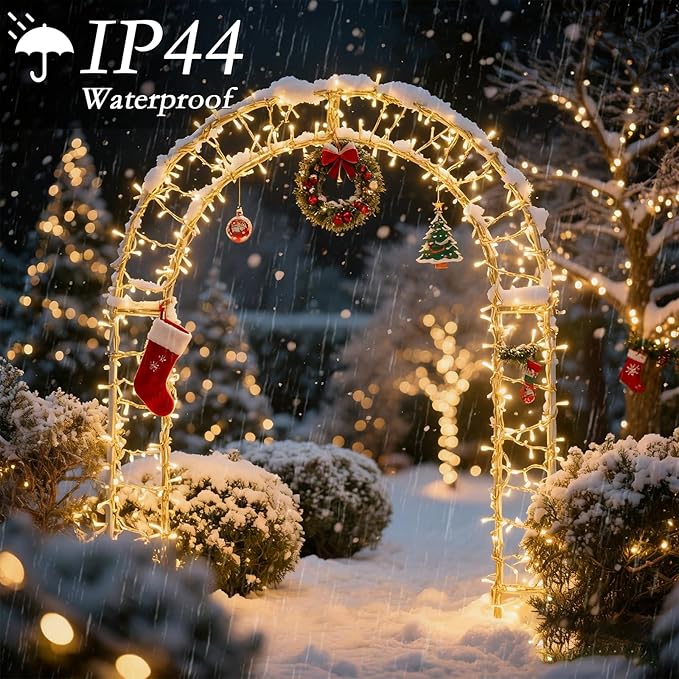 66FT Warm White LED String Lights 200 LEDs with Timer and 8 Modes – Indoor/Outdoor Fairy Lights