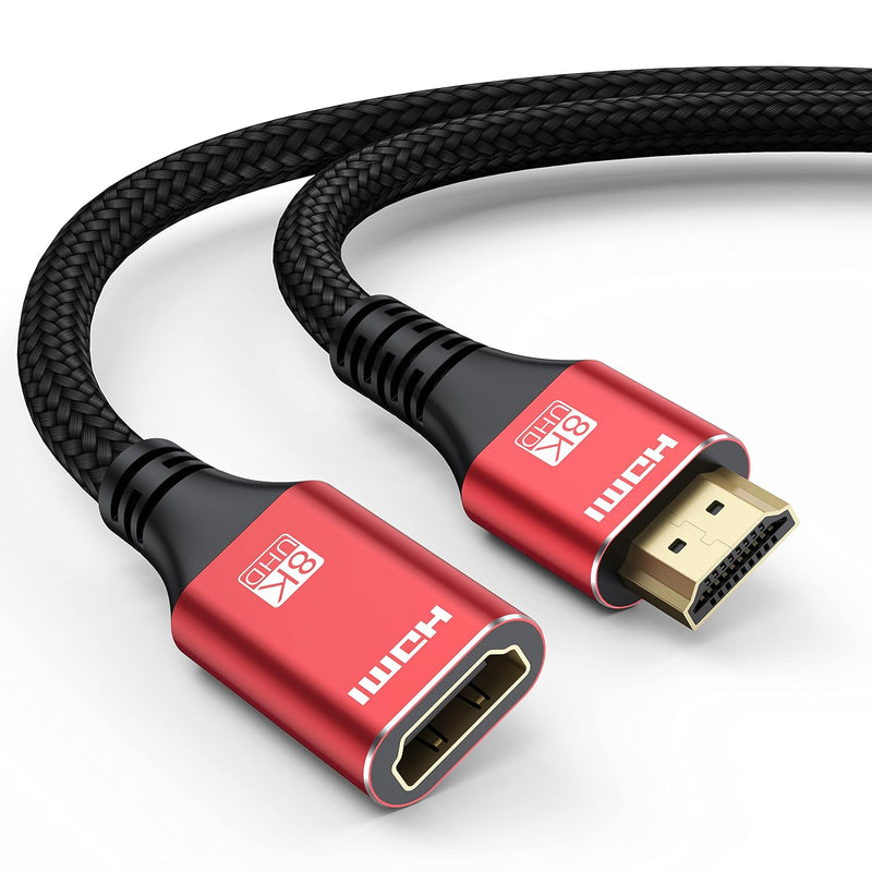 8K Hdmi Extension Cable 10 Ft, Hdmi Extender Hdmi Male To Female Adapter Utral