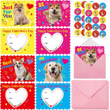 Valentines Cards Scratch Sniff Puppy Card Valentine Strawberry Scented Pet Notecard With Envelopes Stickers For Kids Boys Girls School Classroom Party Favors Exchange Supplies 28Pcs