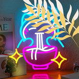 Ramen Bear Neon Sign Blue USB Dimmable LED Wall Light for Restaurant Gaming Room Bedroom Decor