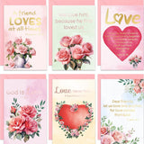 Religious Valentines Day Cards Christian Greeting Card Bulk Gold Foil Assortment Cards With Envelopes