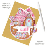 SANTORO Pirouette - 3D Pop Up Christmas Card - For Kids, For Adults (Gingerbread House)