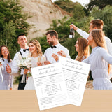 How Well Do You Know The Bride Game, Bridal Shower Questionnaire Cards, Who Knows The Bride Best, Minimalist Wedding Game, Bridal Shower Games, Bachelorette Party Games -Wktb01