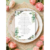 30Pcs Spring Greenery Baby Shower Games, Eucalyptus Would She Rather Bridal Shower Game, Gender Reveal Game, Sage Green Baby Shower Decorations