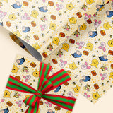 5 Pack Winnie Wrapping Paper For Baby Shower, Classic Bear Gift Wrap For Birthdays Decoration, Party Decorations, Supplies(27.5 X 19.6In)