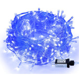 Christmas Indoor Lights Blue - 320 Leds 115Ft/35M End-To-End 8 Modes Plug In Outdoor Waterproof Decorative Fairy Twinkle