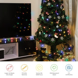 1000 Led Fairy String Lights, 328Ft Long Outdoor Christmas Lights, Waterproof Ip65 Green Pvc Copper Wire Lights, 8 Light