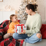 White Christmas Wrapping Paper Bundle For Kids Adults - Reindeer, Stripes, Woodlands, Snowflake, Red Truck Winter Scene Designs - 28 X 40 Inches, 6 Jumbo Sheets, Recycled