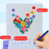 Quilling Cards, Handmade Card, Quilled Cards With Handmade Art For All Occasions: Mother'S Day, Father'S Day, Birthday... Flower Heart Design