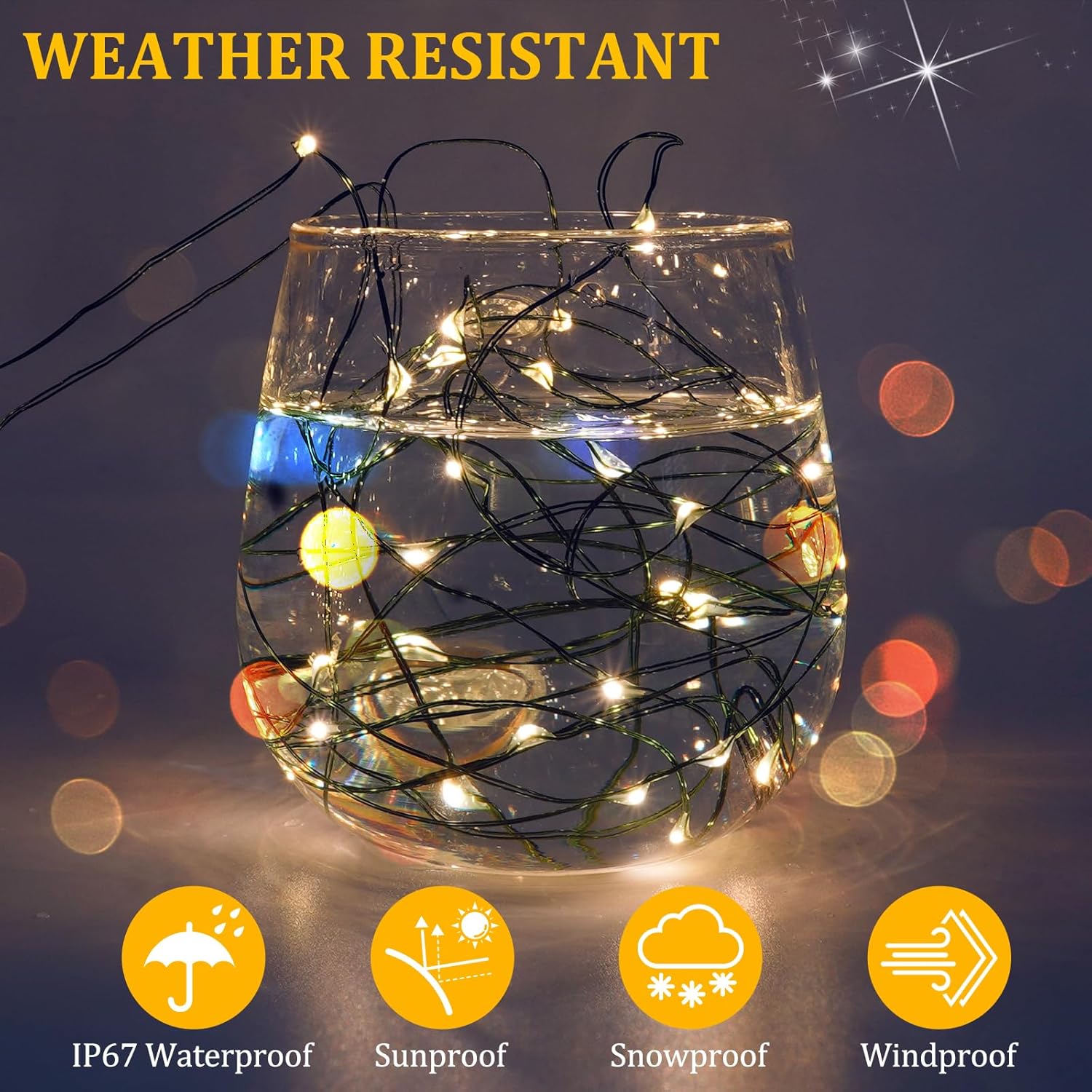 Timer Battery Twinkle Mini Fairy Lights, 1 Pack 200 Led 33Ft Dark Green Wire,Firefly Starry Led String Lights Warm White