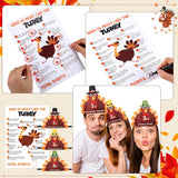 33 Thanksgiving Games For Adults Kids 30 Players Who Is Most Like The Turkey Game Cards With 3 Turkey Headbands Fall Thanksgiving Party Games For Family Activity Classroom Friendsgiving Favor