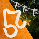 Gutter Clips For Christmas Lights – Christmas Light Gutter Clips 100 Pack – Weatherproof, Plastic, Translucent, Flexible & Long Lasting | Easy To Install For Roof, Gutters, Outdoor String Lights