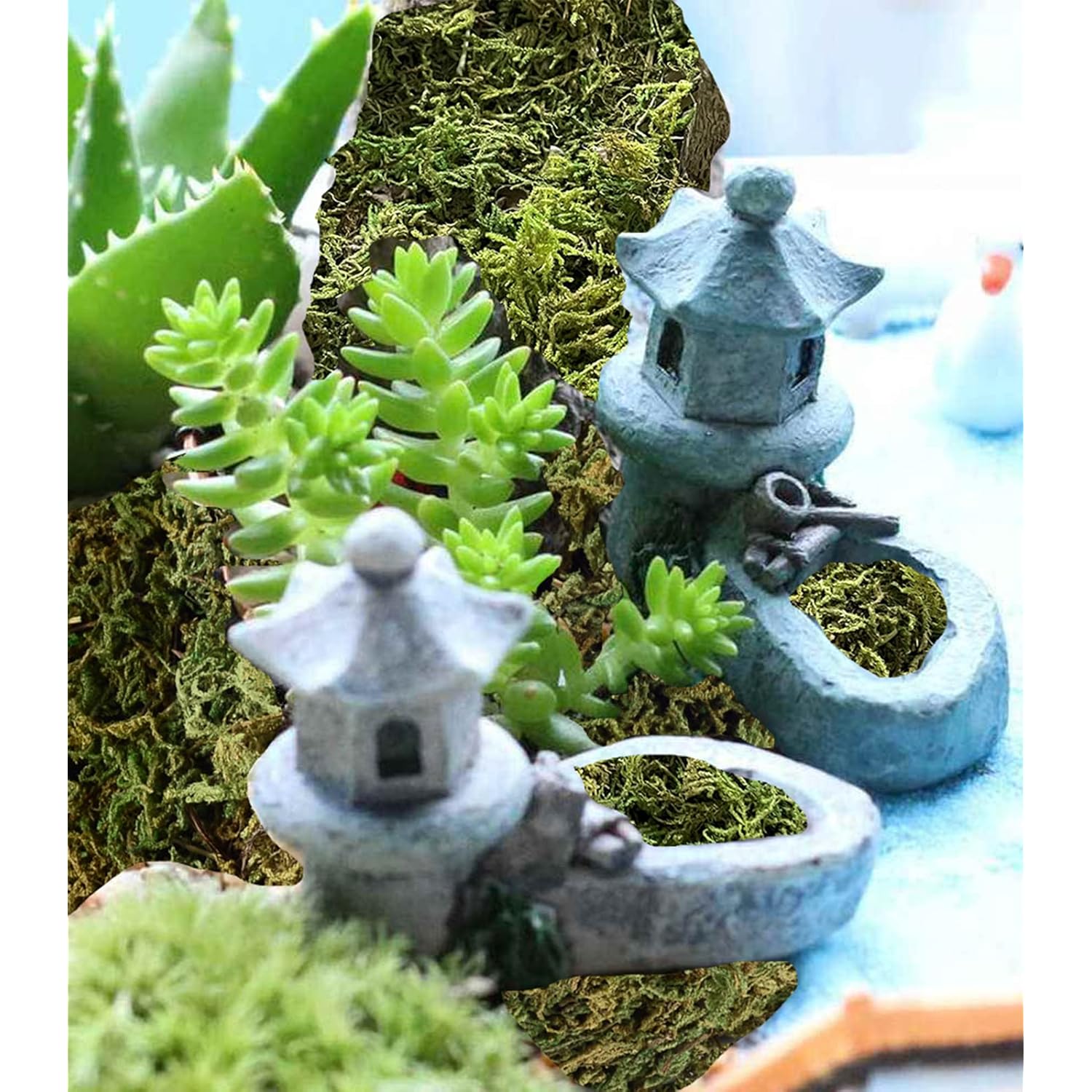 4.1Oz Fake Moss For Potted Plants And Fake Plants - Artificial Moss For Planters And Home Decor