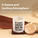 My Favorite Coworker Gave Me This Candle Funny Gifts For Coworkers Scented Candles For Home Office Boss Employee Gifts Jar Candles Sage Floral Lavender Scent Soy Wax Candles 9.5 Oz