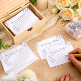 60 Pcs Baby Shower Advice Cards For Parents To Be Advice And Wishes Cards Wooden Box Baby Shower Game Party Decorations