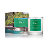 Maui Scented Candle - Tropical Hawaii Candle With Pineapple, Lavender, Amber - Hawaiian Scent With Lava Ash, Sandalwood & Oakmoss Notes - Relaxing Hawaiian Aroma, 8Oz