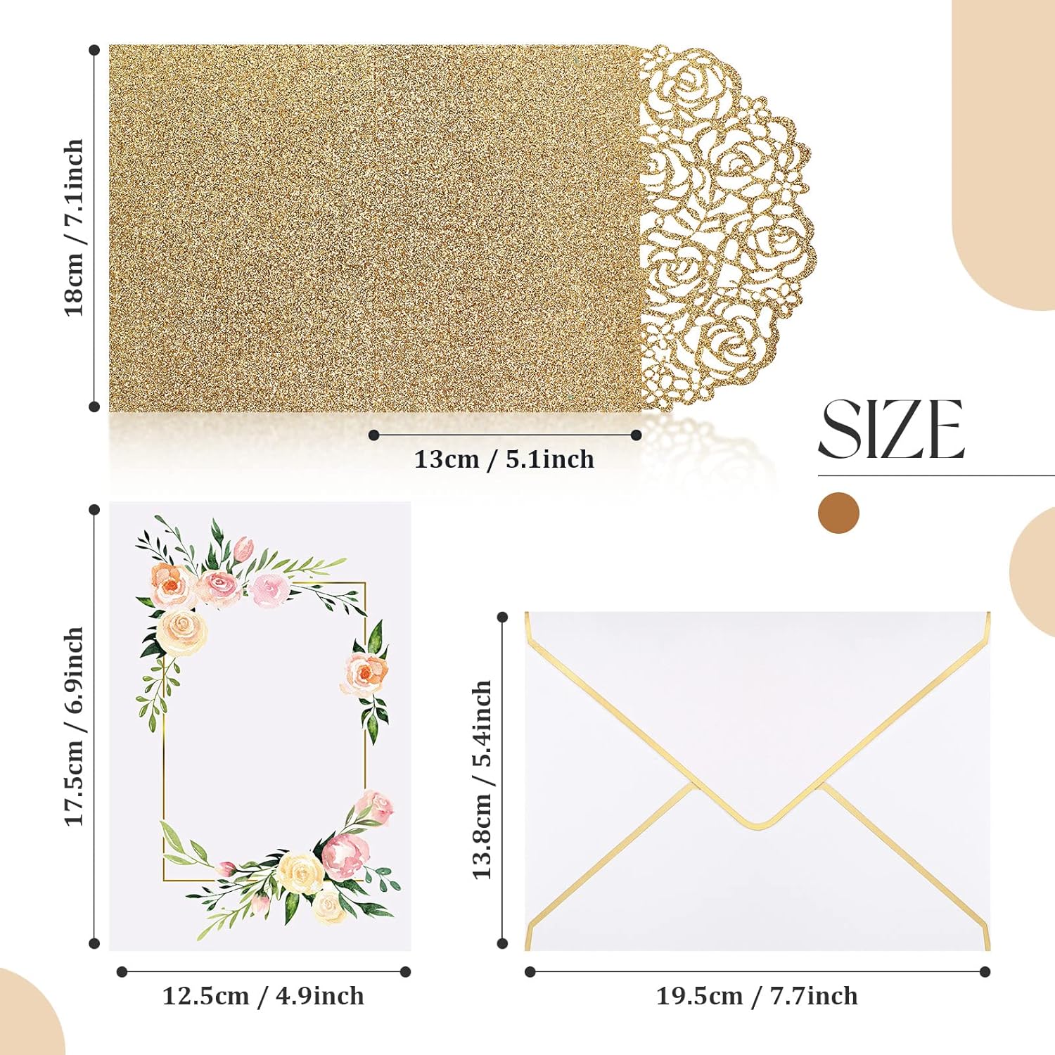 Wedding Pop Up Card Set 3D Greeting Anniversary Romantic Wedding Congratulations Card With Envelope For Bride And Groom Valentine Gift Engagement Party Supplies(Arched Door Style)