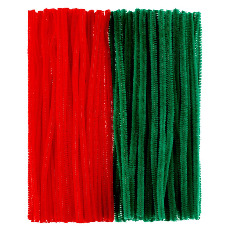 300 Pieces Christmas Pipe Cleaners Art Crafts Chenille Stems For Diy Craft Chr