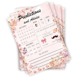 30Pcs Spring Wildflower Baby Shower Games, Floral Predictions And Advice Game, Gender Reveal Game, Baby In Bloom Baby Shower Decorations
