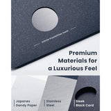 Metal Astral Card - Infinite Edition, Luxury Gift Greeting Card With Envelope – Unique Metal Design, Premium Paper, Includes 3 Writing Papers – 4X6 Inches