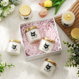 6 Set Valentine Cat Lover Gifts For Women Funny Black Cat Scented Candles It'S Fine Everything Is Fine Inspirational 3.5 Oz Soy Wax Jar Candles Gift For Mom Lady Teacher Coworker Birthday