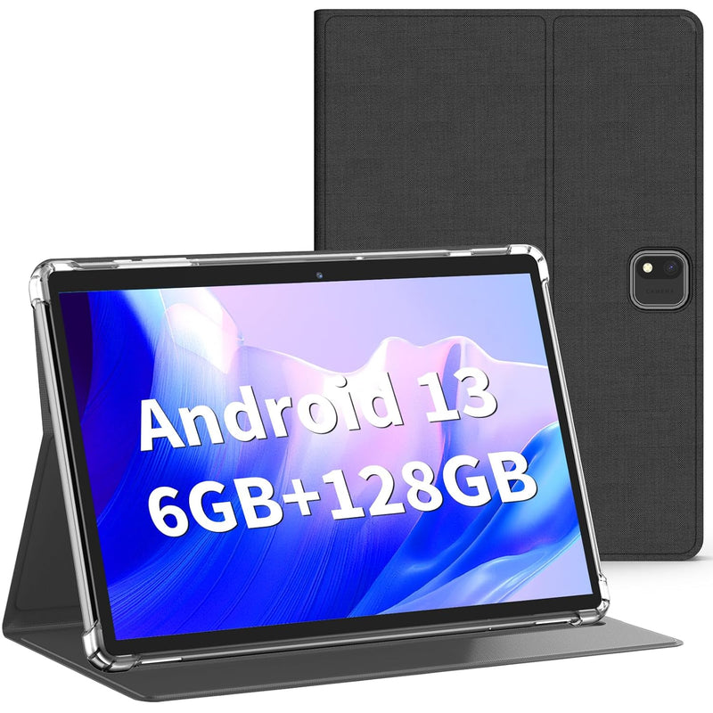 Android Tablet, 10.1 Inch Android 13 Tablet, 6Gb Ram 128Gb Rom, 1Tb Expand, Ta