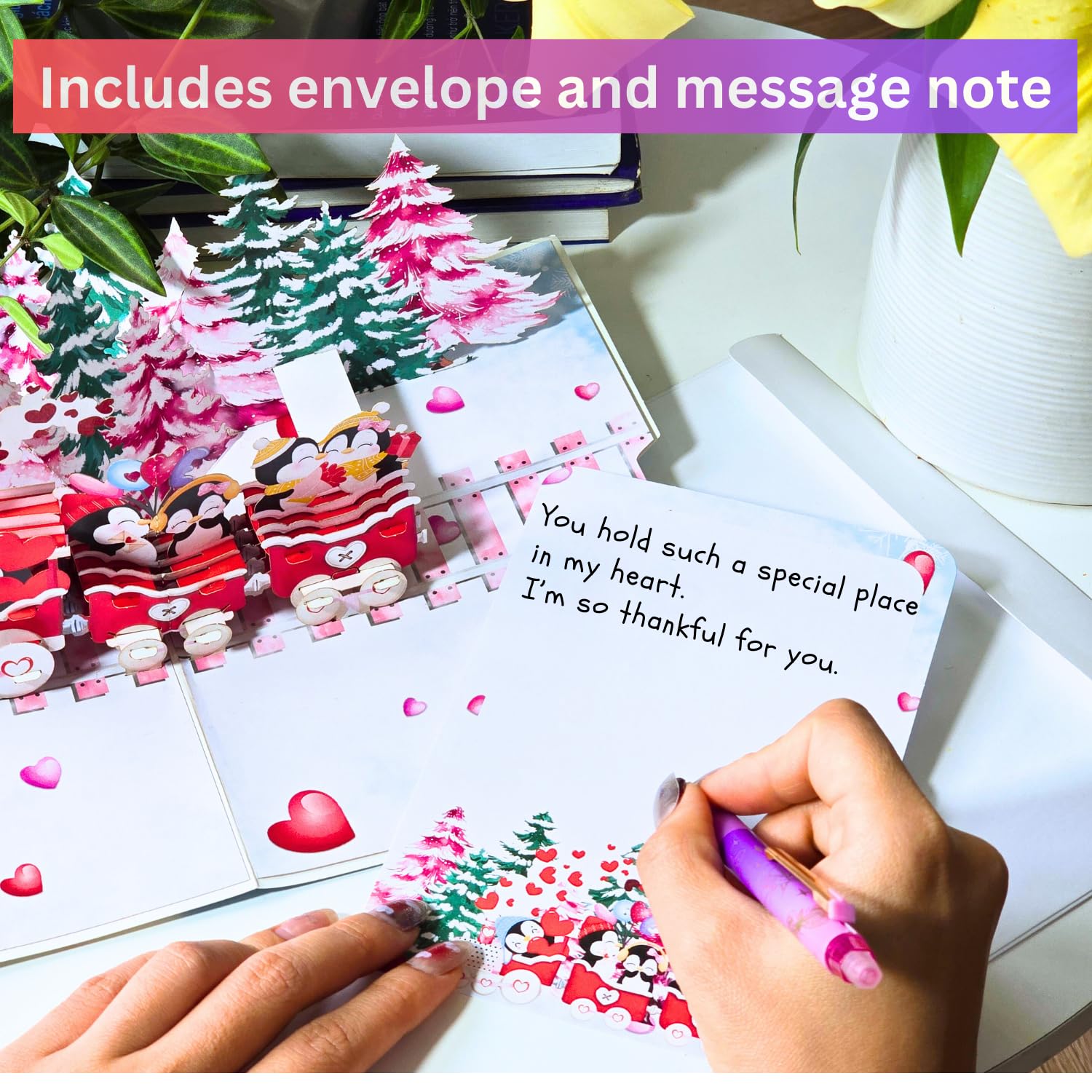 - Funny Penguin Valentines Card, 3D Pop Up Valentines Day Card For Kids, Classroom, Boys, Girls, Son, Daughter | 6X8 In Penguin Kids Valentine Day Cards With Envelope