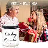 Get Well Gifts For Women, Thinking Of You Gifts, Inspirational Gift For Women Men, One Day At A Time Encouragement Candle Anxiety Relief Items, Breast Cancer Care Gift Sympathy Present