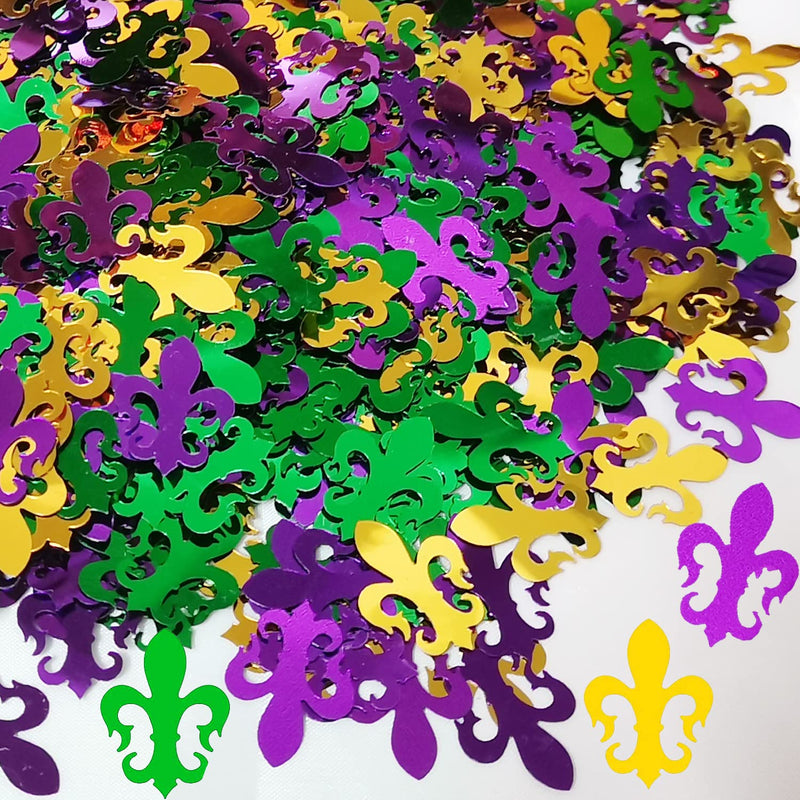 2100Pcs Mardi Gras Party Decorations Plastic Confetti,Mardi Gras Carni