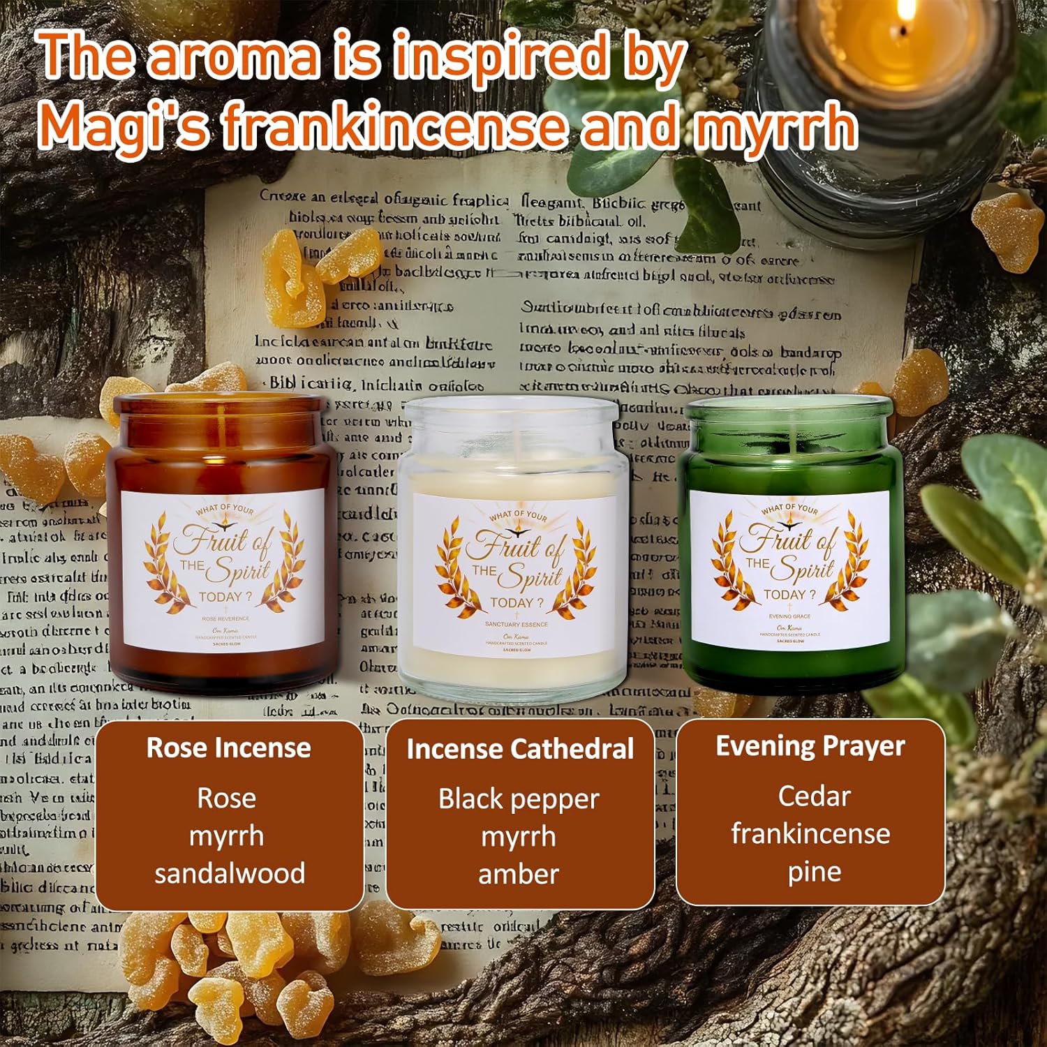 Christian Candle Gift Set For Women & Friends – 3 Scented Soy Jar Candles With Hidden Bible Verses – Faith-Inspired Aromatherapy For Birthday, Prayer & Encouragement