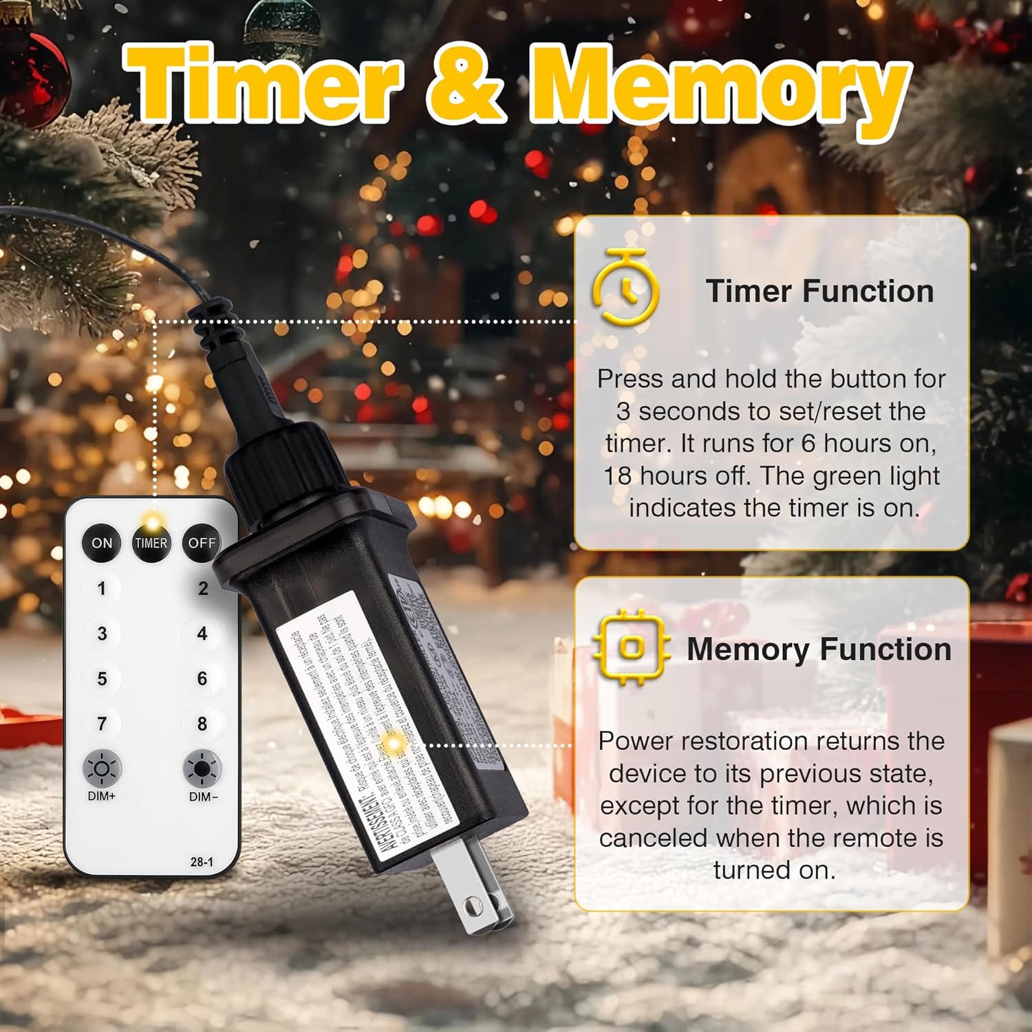 Christmas Tree Lights Indoor, 400 Led 16 Lines Of 6.6Ft With 8 Flashing Modes, Remote Control & Timer, Memory Function,