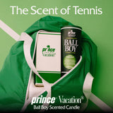 Ball Boy Tennis Scented Candle By Prince X Sunscreen, Premium Soy-Blend Wax, 65-Hour Long Burning, Sport Gift For Women & Men, 8 Oz.
