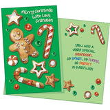 - Grandson Christmas Card - New - Made In Chicago - Large Card Opens To 10" X 7.75" - Packaged In Extra Sturdy Mailer - 1001