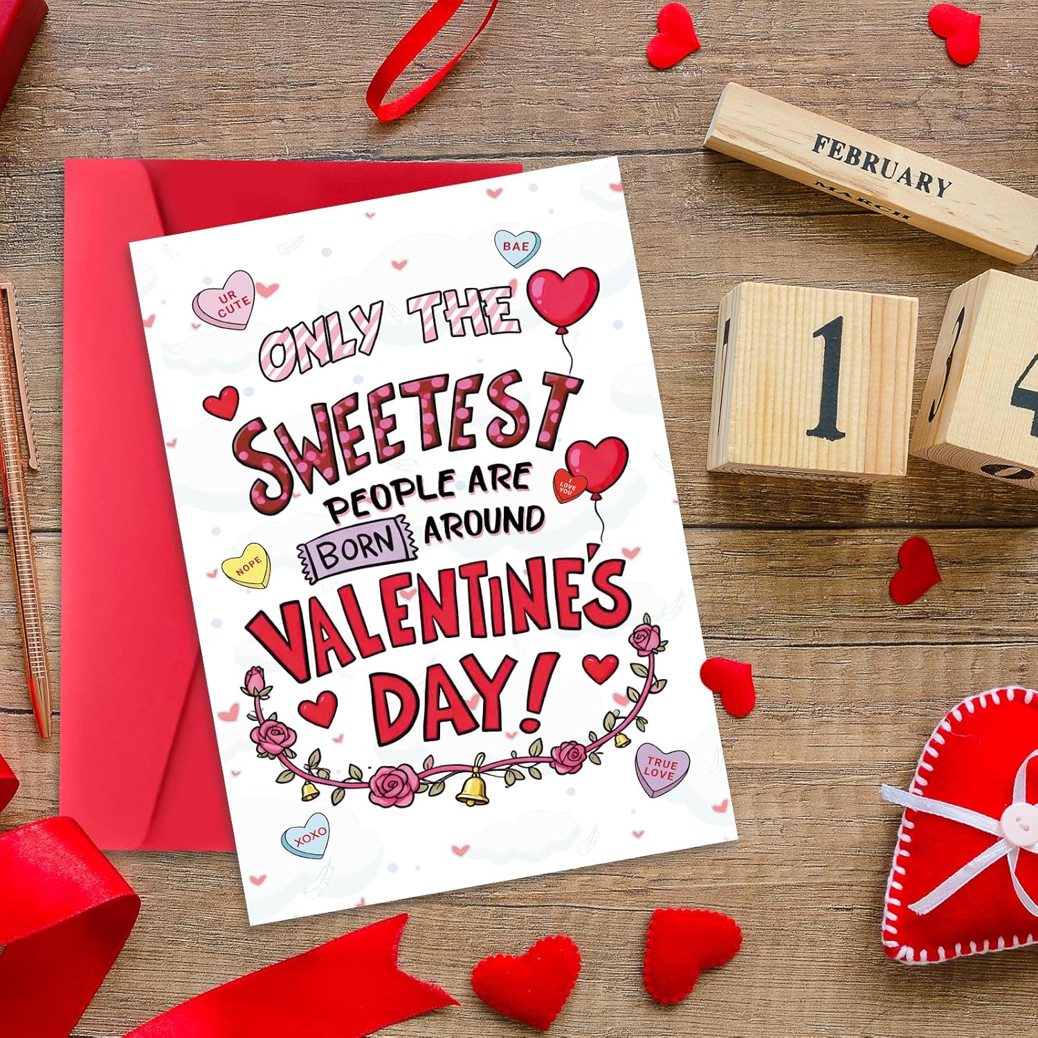 Funny Valentine Day Birthday Gifts For Women Her, Sweet Birthday Valentine Day Card Gifts For Wife Girlfriend