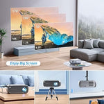 Mini Projector, 1080P, WiFi, Portable, Home/Outdoor, iPhone/Android, USB